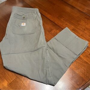 Howler Bros ATX CORDURA Work Pants Canvas Double Knee Chino Green Outdoors 40x32